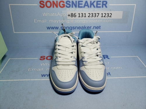 Songsneakers QC display for OFF-WHITE OOO Low Out Of Office Calf Leather White Light Blue OMIA189 C99LEA00 10140