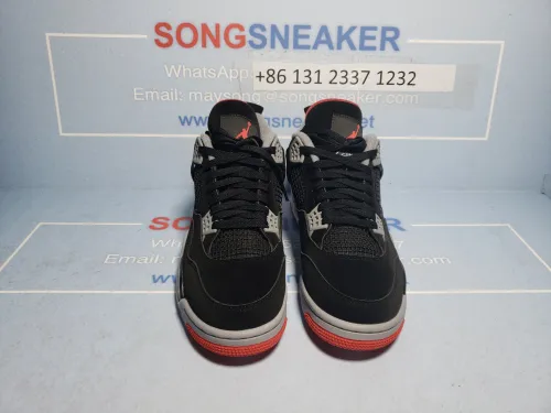 Songsneakers QC display for LJR Air Jordan 4 Retro Bred (2019) 308497-060