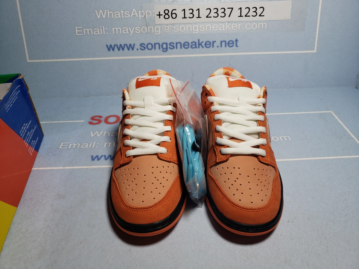 Songsneakers QC display for Nike SB Dunk Low Concepts Orange Lobster FD8776-800