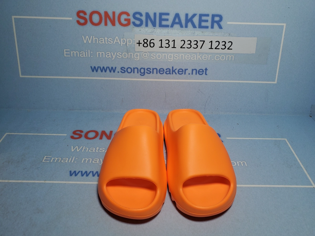 Songsneakers QC display for Adidas Yeezy Slide Enflame Orange GZ0953
