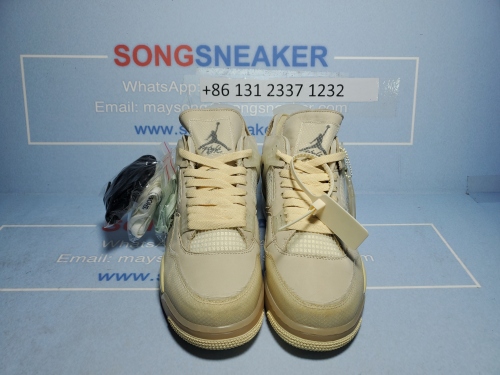 Songsneakers QC display for LJR Air Jordan 4 Retro Off-White Sail CV9388-100