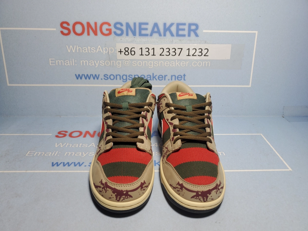 Songsneakers QC display for Nike SB Dunk Low Freddy Krueger 313170-202