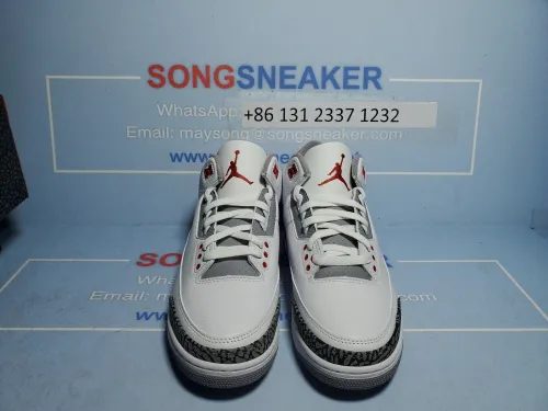 Songsneakers QC display for Air Jordan 3 OG “Fire Red” Vintage Flame Red DN3707-160