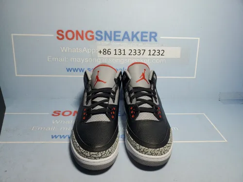 Songsneakers QC display for Air Jordan 3 Retro Black Cement (2018) 854262-001