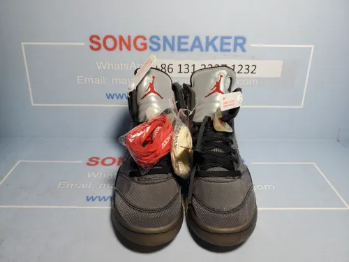 Songsneakers QC display for Air Jordan 5 Retro Off-White Black CT8480-001