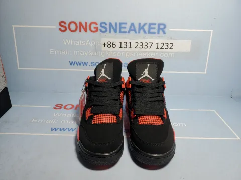 Songsneakers QC display for Og Tony Air Jordan 4 Red Thunder CT8527-016