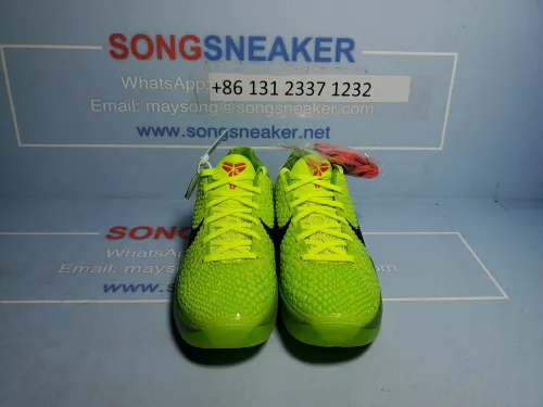 Songsneakers QC display for Nike Kobe 6 Protro Grinch CW2190-300
