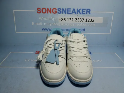 Songsneakers QC display for  OFF-WHITE Out Of Office OOO 30 MM Low Tops White Light Blue OMIA189 C99LEA00 10145