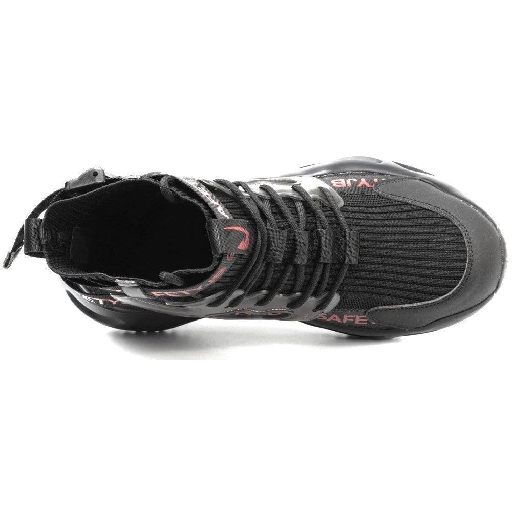 SHOPIFO Safety Boots Fashion 7719 Black Red