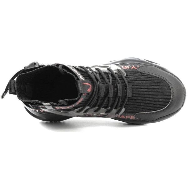 SHOPIFO Safety Boots Fashion 7719 Black Red