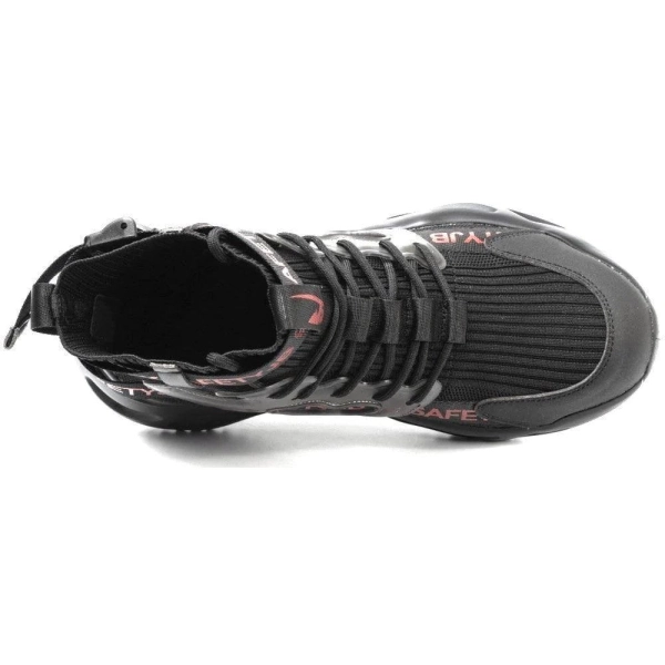 SHOPIFO Safety Boots Fashion 7719 Black Red