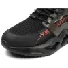 SHOPIFO Safety Boots Fashion 7719 Black Red