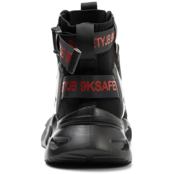 SHOPIFO Safety Boots Fashion 7719 Black Red