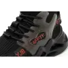 SHOPIFO Safety Boots Fashion 7719 Black Red