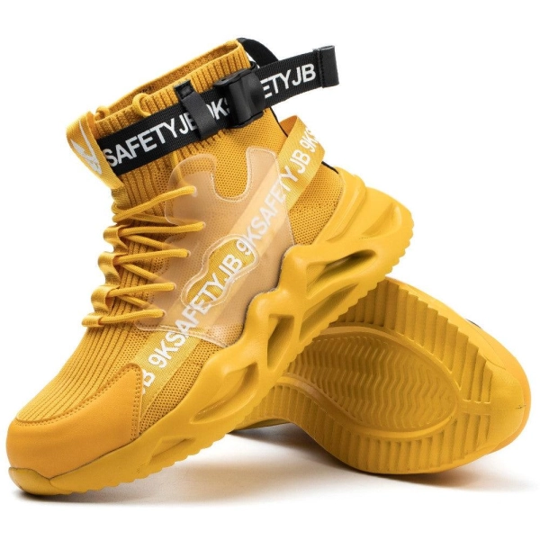 SHOPIFO Safety Boots Fashion 7719 Yellow