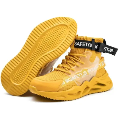 SHOPIFO Safety Boots Fashion 7719 Yellow