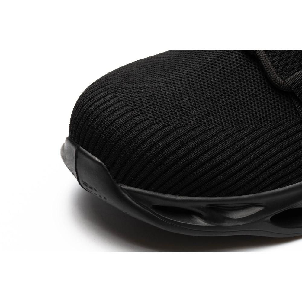 SHOPIFO Steel Toed Boots 779 Black