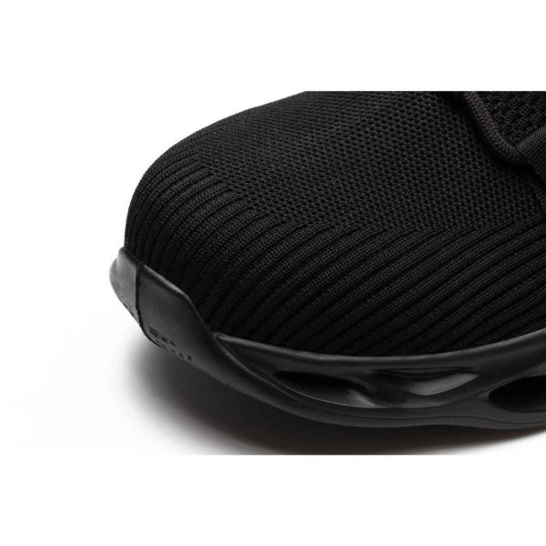 SHOPIFO Steel Toed Boots 779 Black