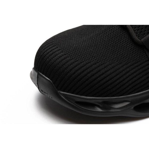 SHOPIFO Steel Toed Boots 779 Black