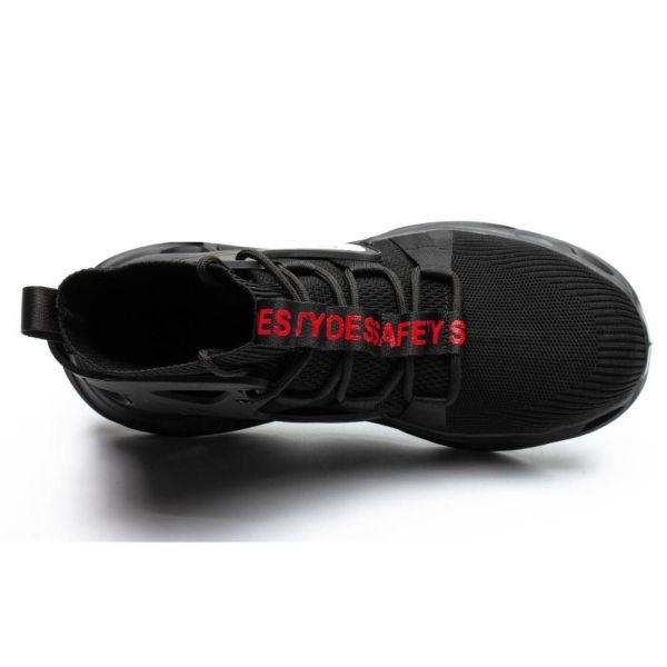 SHOPIFO Steel Toed Boots 779 Black