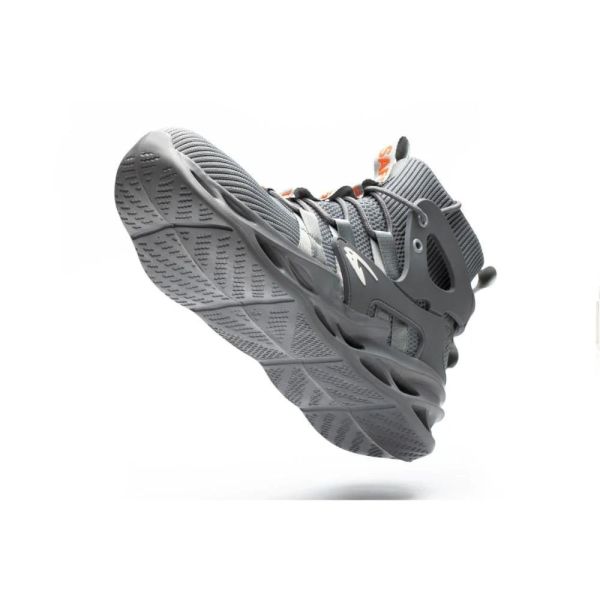 SHOPIFO Steel Toed Boots 779 Gray