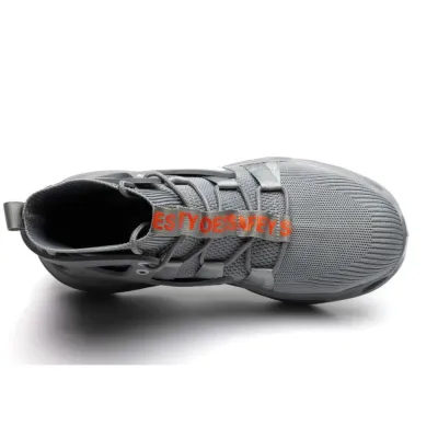 SHOPIFO Steel Toed Boots 779 Gray