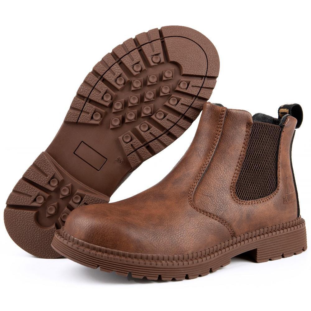 SHOPIFO Zeal Worker Boots 815 Brown