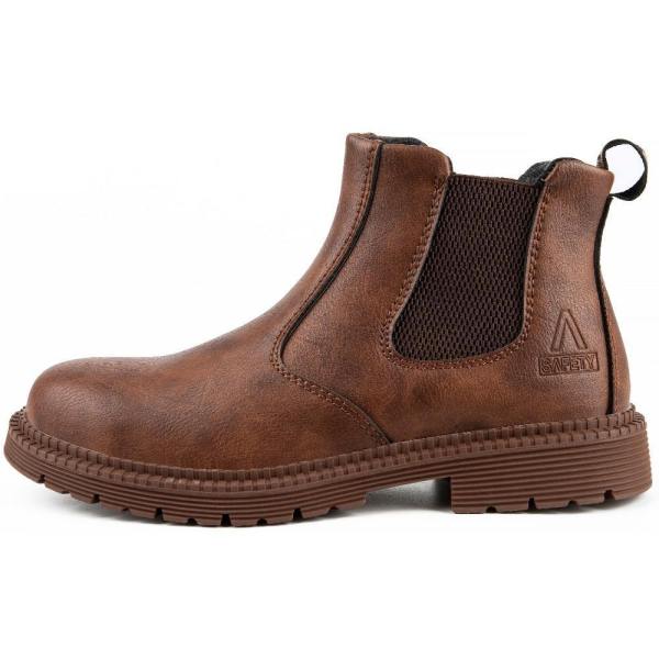 SHOPIFO Zeal Worker Boots 815 Brown