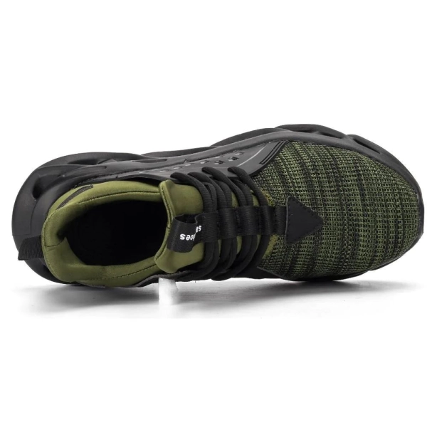 SHOPIFO Rhino Steel Toe Shoes 808 Green