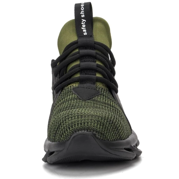 SHOPIFO Rhino Steel Toe Shoes 808 Green