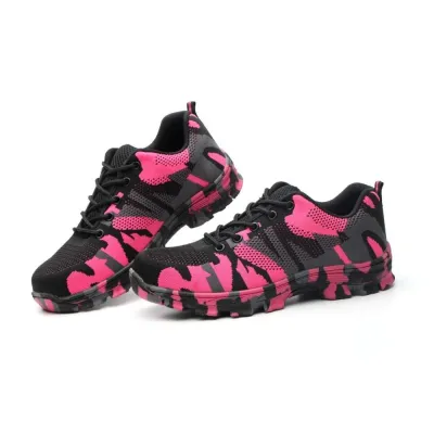 SHOPIFO Soldier Safety Shoes 526 Pink
