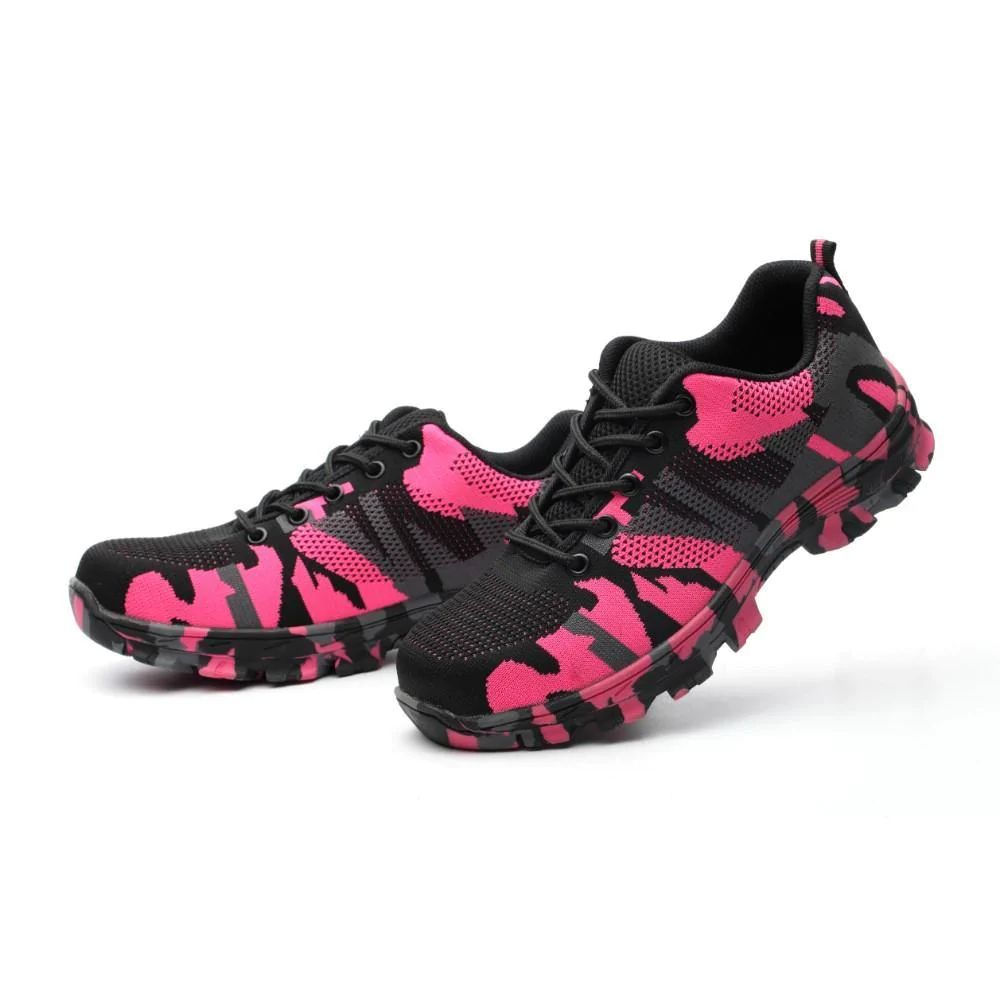 SHOPIFO Soldier Safety Shoes 526 Pink