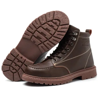 SHOPIFO Stronghold Work Boots 668 Brown