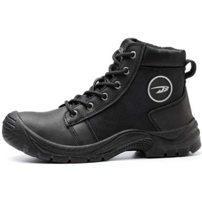 SHOPIFO Thunder Leather Work Boots 009 Black