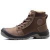 SHOPIFO Thunder Leather Work Boots 009 Brown