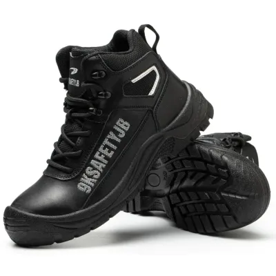 SHOPIFO Thunder Worker Boots 013 Black