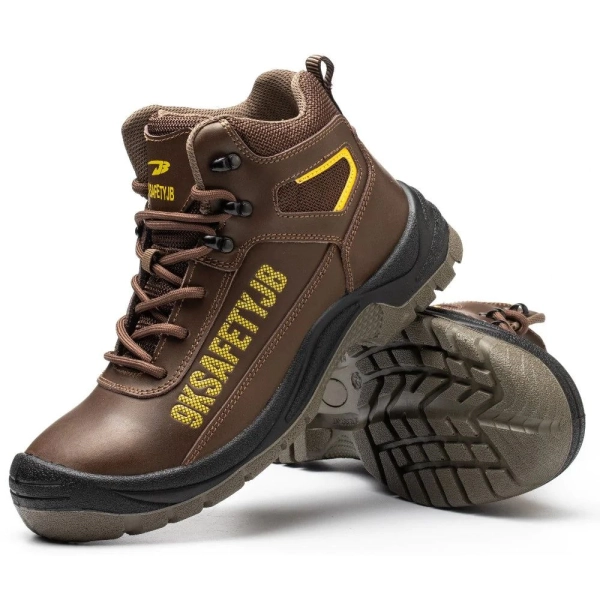 SHOPIFO Thunder Worker Boots 013 Brown