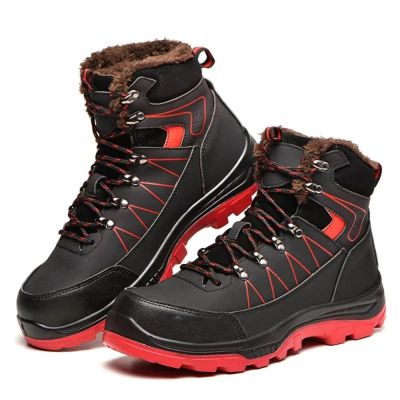 SHOPIFO Warm Work Boots 608 Black