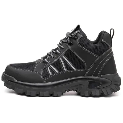 SHOPIFO Zeal Worker Boots 665 Black