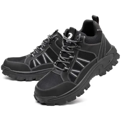 SHOPIFO Zeal Worker Boots 665 Black
