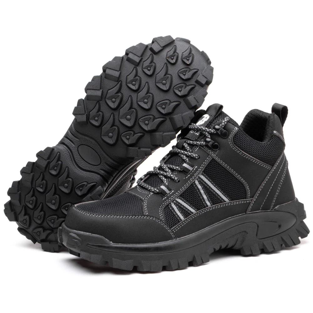 SHOPIFO Zeal Worker Boots 665 Black