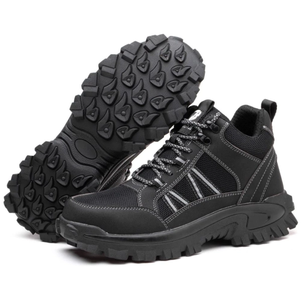 SHOPIFO Zeal Worker Boots 665 Black