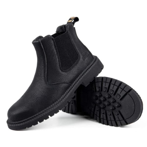 SHOPIFO Zeal Worker Boots 815 Black
