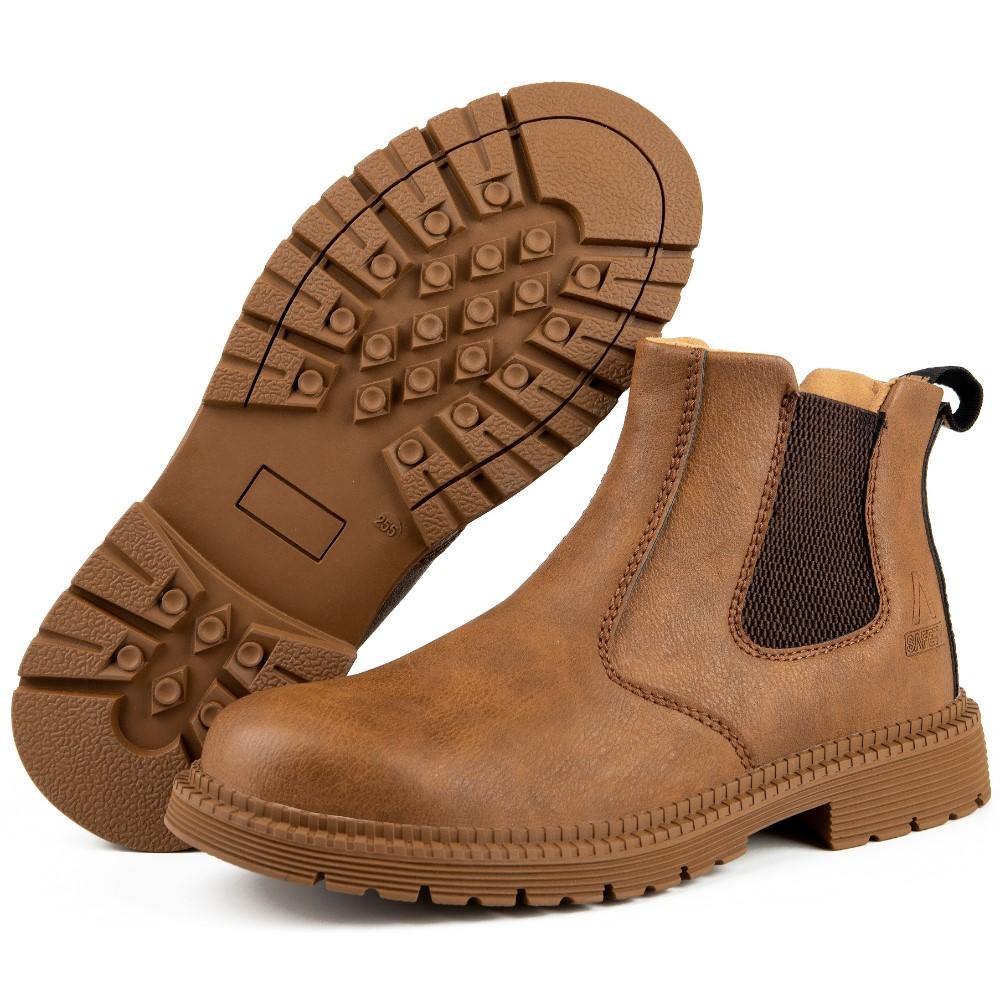 SHOPIFO Zeal Worker Boots 815 Light-brown