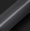Ravoony Black Carbon Fiber Gloss Car Vinyl Wrap