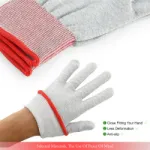 Ravoony Plus Carbon Fiber Motorcycle Vehicle Vinyl Wrap Gloves