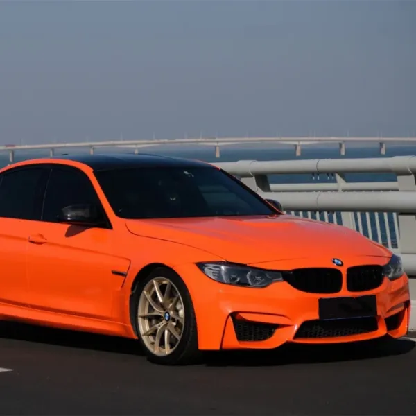  Ravoony Gloss Orange Car Wrap