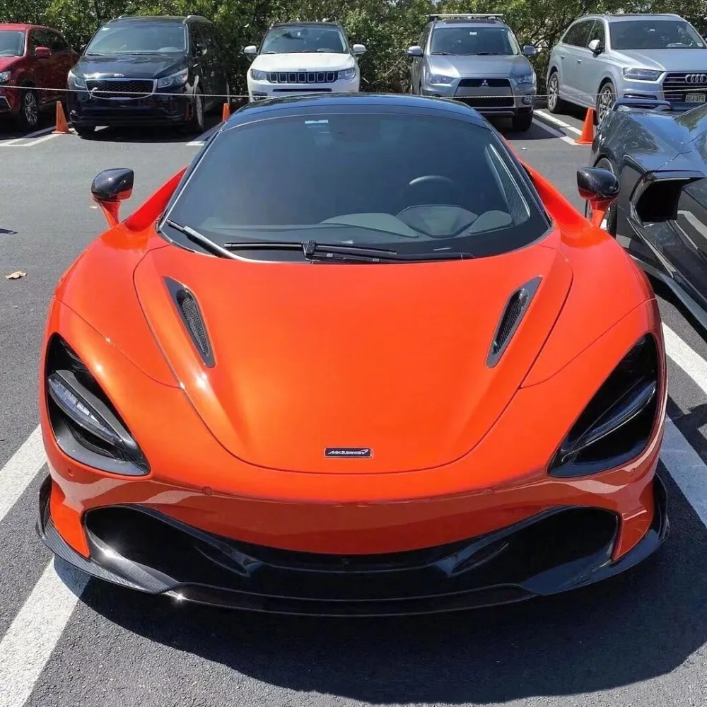 Ravoony Plus Fluorescent Orange Car Vinyl Wrap