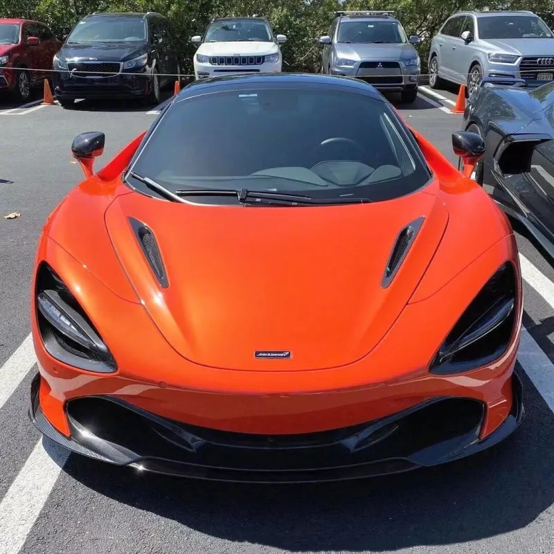 Ravoony Fluorescent Orange Car Vinyl Wrap