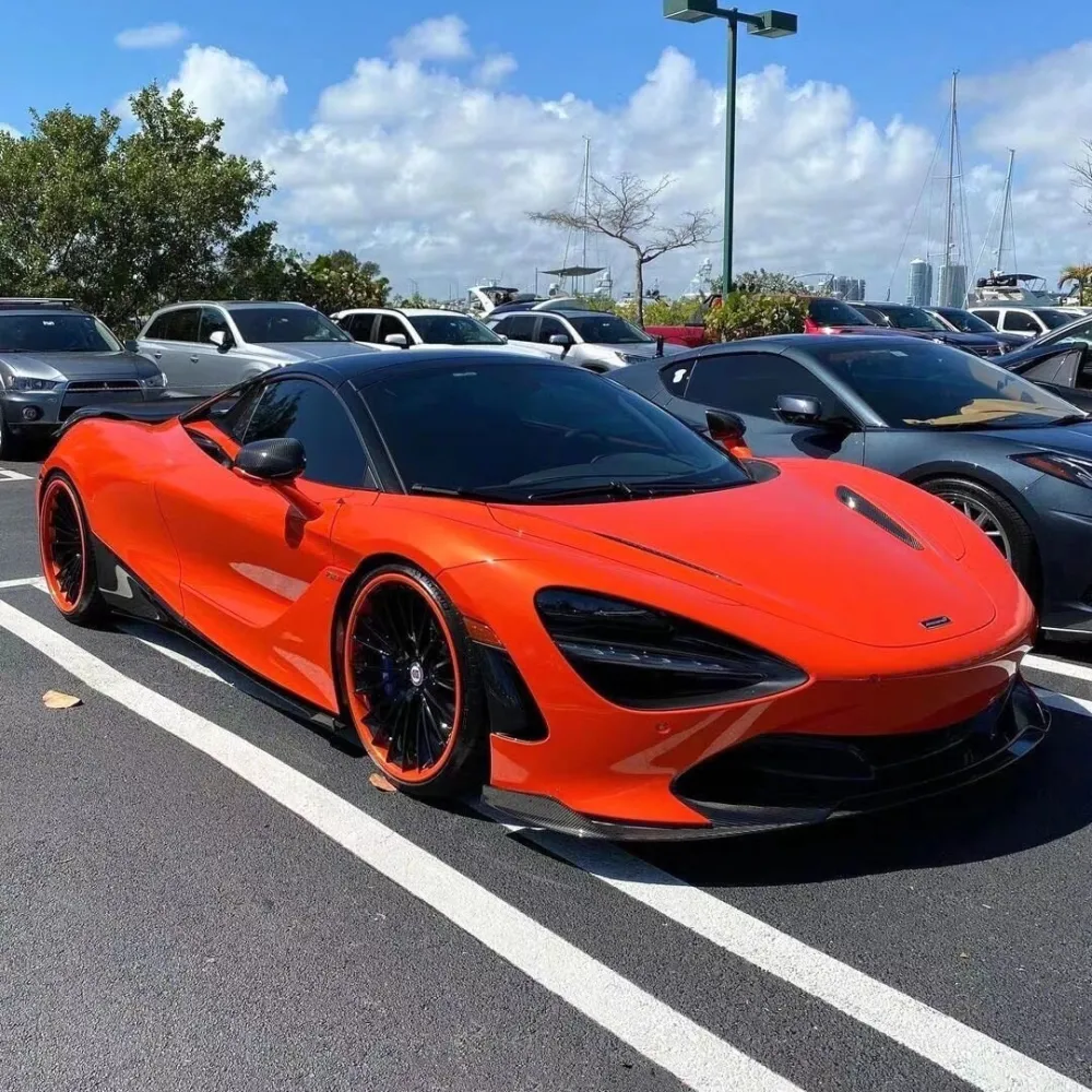 Ravoony Plus Fluorescent Orange Car Vinyl Wrap